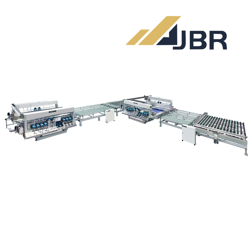 Fge-De5030 Full Automatic Glass Double Edger Machine Line with Automatic Measuring Table