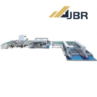 Full Automatic Glass Double Edger Machine Line with Automatic Measuring Table