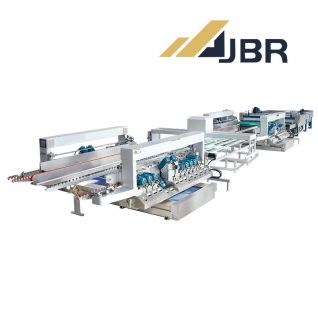 Intelligent Glass Double Edging Machine 20 Motors Window Double Edger