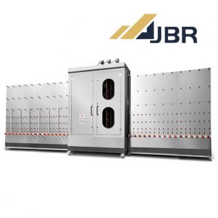 Vertical Glass Washing Machine Connect With Edging Machine